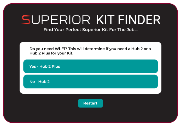 Ajax Systems Superior Kit Finder