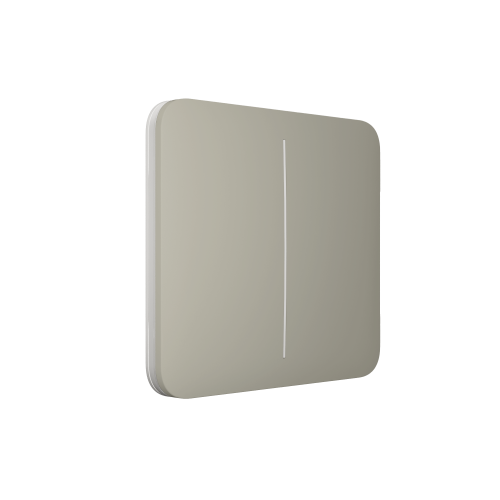 Ajax SoloButton LightSwitch (2-gang) Olive