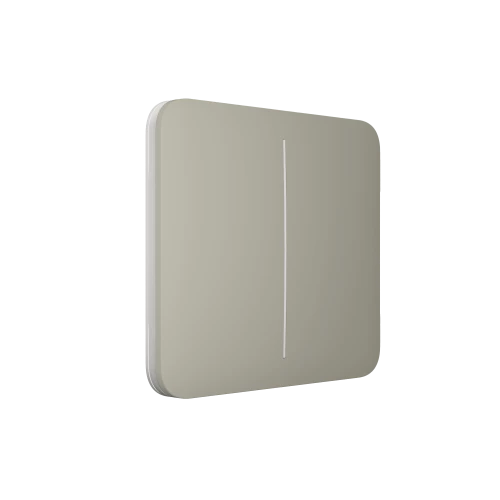 Ajax SoloButton LightSwitch (2-gang) Olive