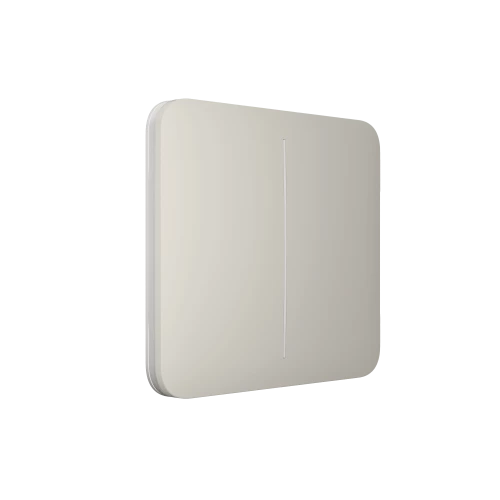 Ajax SoloButton LightSwitch (2-gang) Oyster