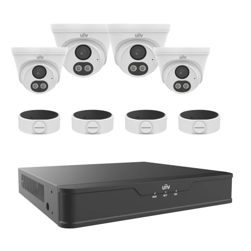 Uniview Easy IP 4MP 4 Camera Kit White