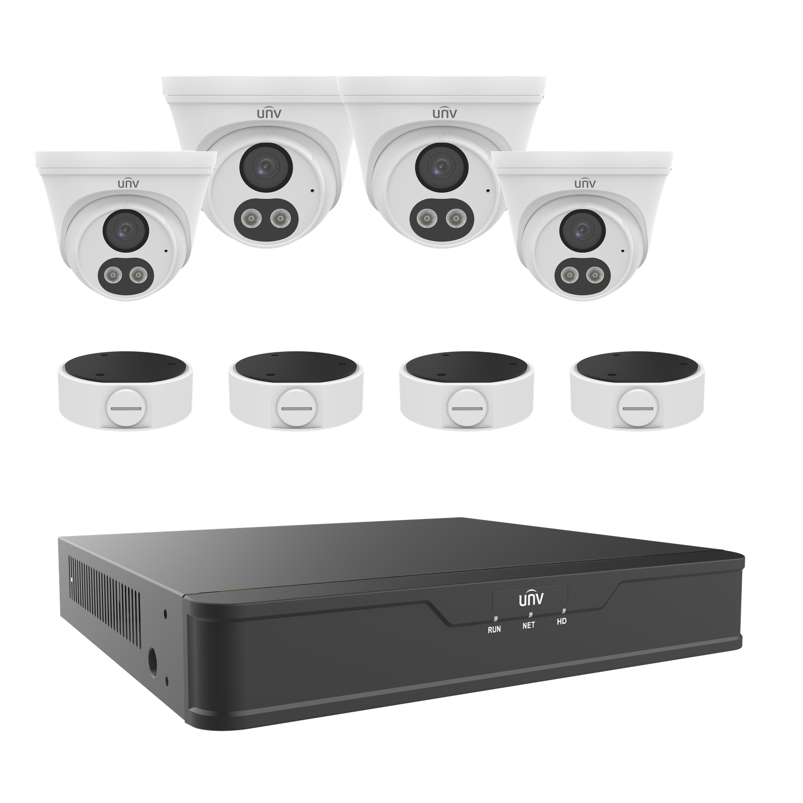 Easy IP 8MP 4 Camera Kit White