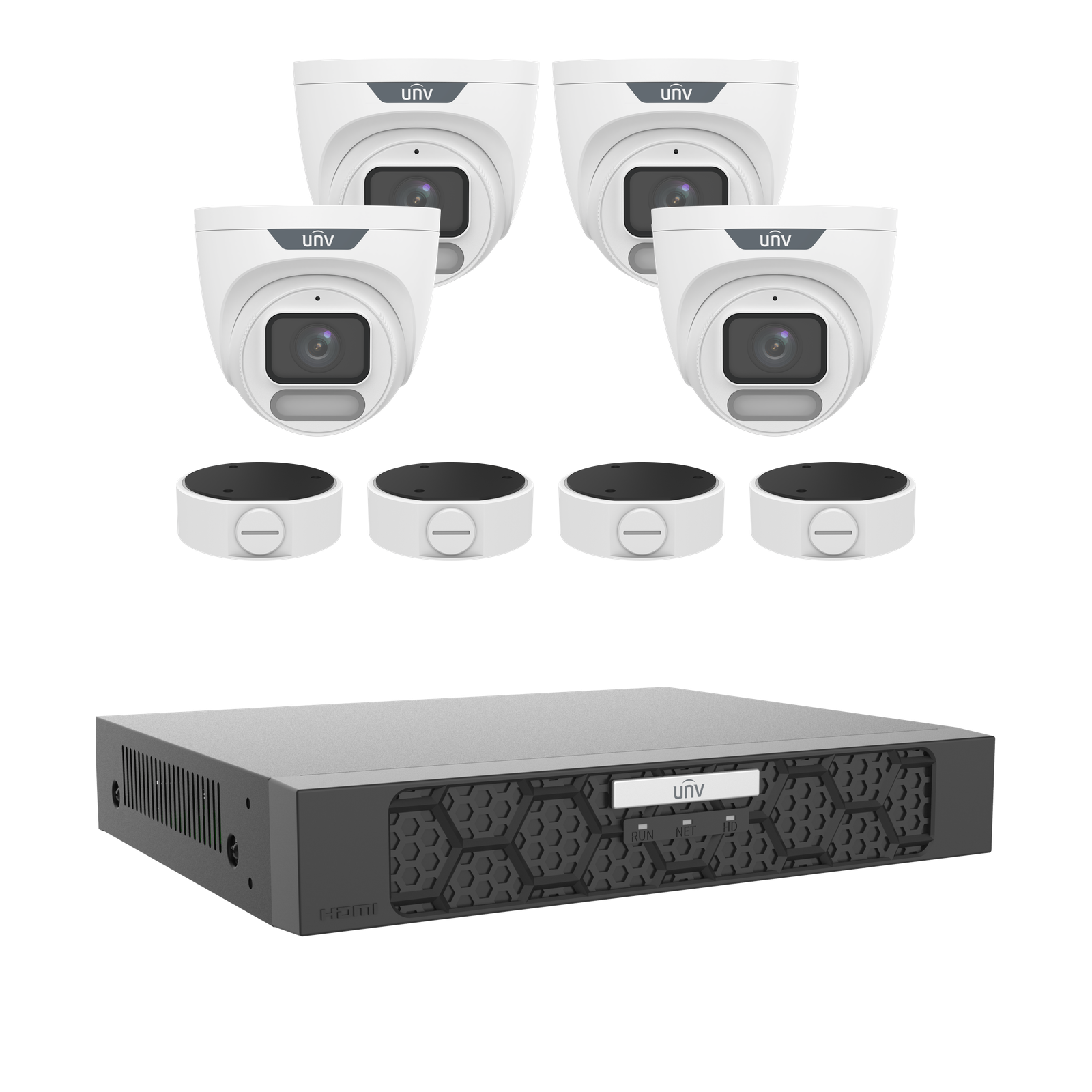 OwlView 8MP 4 Camera Kit White