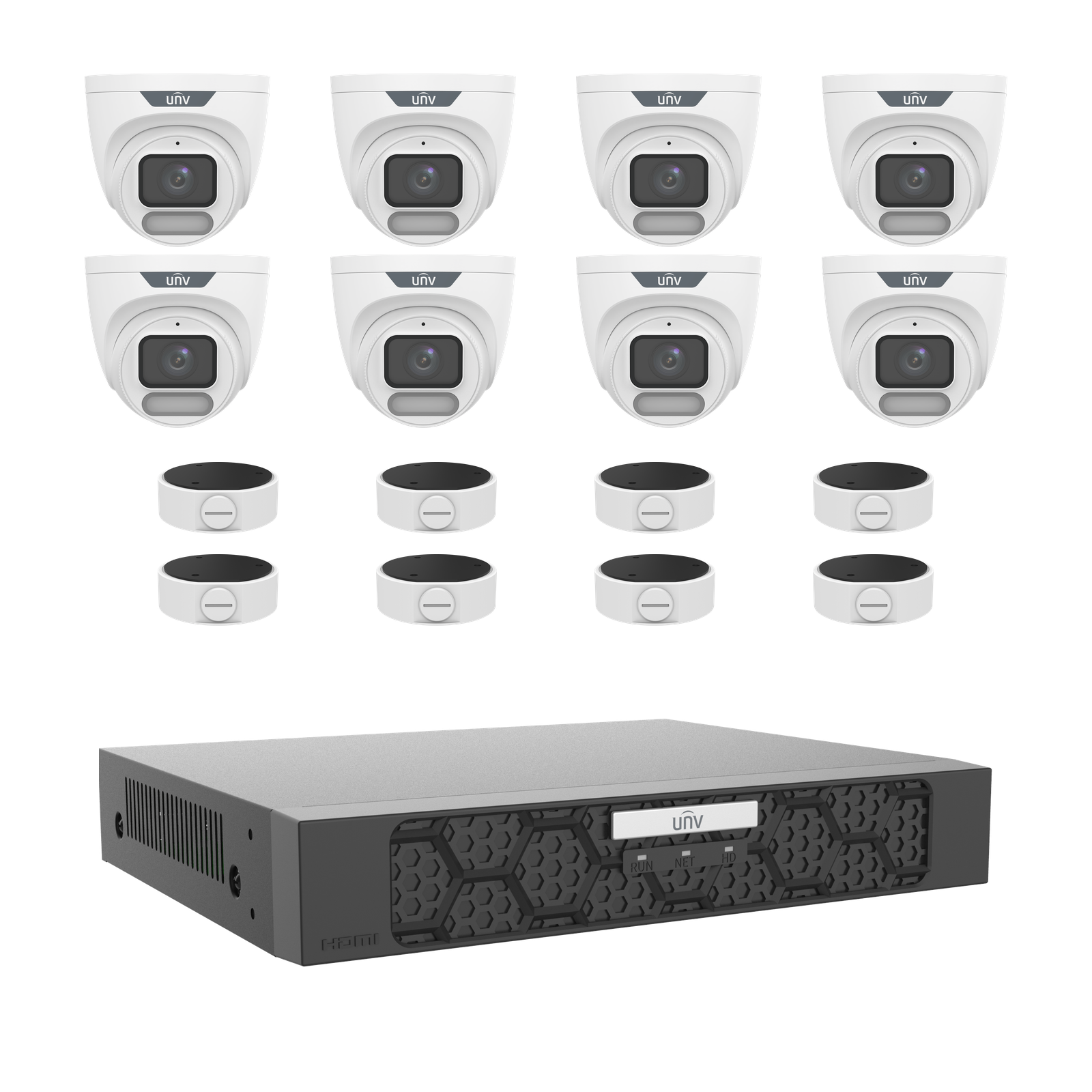 OwlView 4MP 8 Camera Kit White