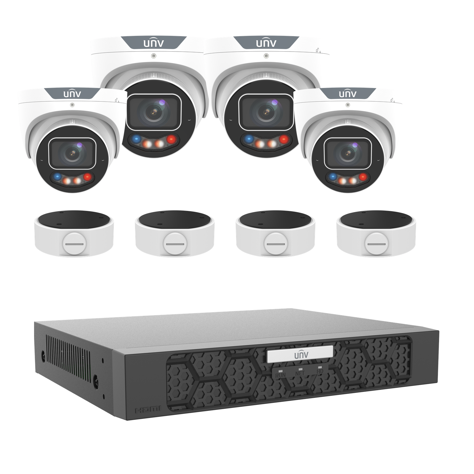 TriGuard 3.0 4MP 4 Camera Kit White